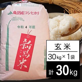 令和4年産 新米【30kg/玄米】新潟県魚沼産コシヒカリ J...