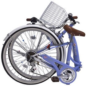 【ラベンダーブルー】子供用自転車24インチ・6SP・オートライト