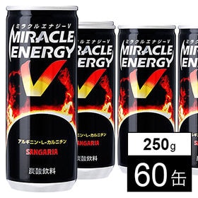 【250g×60缶】サンガリア ミラクルエナジーV／アクティ...