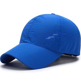 【ブルー】ランニング キャップ トレラン マラソン キャップ 帽子 メッシュ スポーツ