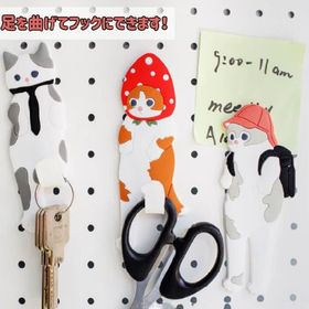 【A.ネクタイ猫】ねこ マグネットフック かわいい 磁石 猫 デザイン 猫グッズ 雑貨 磁石