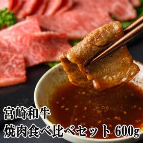 【600g】宮崎和牛 食べ比べ焼肉セット（300g×2）