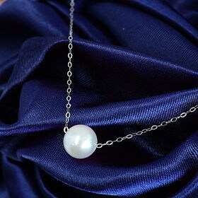【大粒 7~8mmサイズ】アコヤ本真珠 K18 ネックレス | アコヤ本真珠の持つ気品とK18の可憐さは高級志向のあなたに♪贈り物にも！