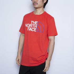 3XLサイズ[THE NORTH FACE]Tシャツ S/S HALF DOME TEE レッド | ハーフドームロゴの定番Tシャツは一枚持っておきたいアイテム！