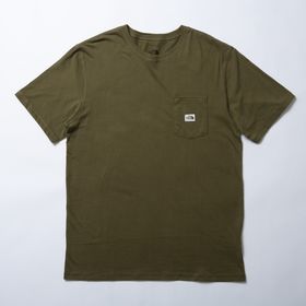 Sサイズ[THE NORTH FACE]Tシャツ HERITAGE POCKET オリーブ | ワードローブに加えておきたいシンプルなポケットTシャツ！