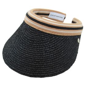 【チャコール/ブラックストライプ】ヘレンカミンスキー(HELEN KAMINSKI)サンバイザー | 伝統的な技術と革新的なデザインを融合したオーストラリア発の帽子ブランド