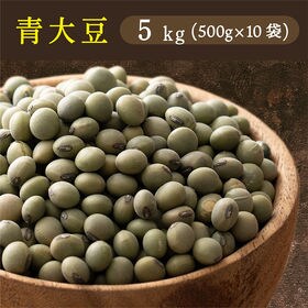 【5kg(500g×10袋)】国産 青大豆 | 青大豆ご飯・豆おこわ・青大豆と長芋の和え物・じゃこと青大豆の炊き込みご飯におすすめ♪