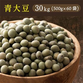 【30kg(500g×60袋)】国産 青大豆 | 青大豆ご飯・豆おこわ・青大豆と長芋の和え物・じゃこと青大豆の炊き込みご飯におすすめ♪
