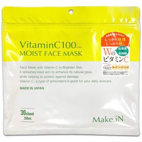 Make.iN VitaminC100 モイスト フェイスマスク | 高浸透ビタミン＋高持続ビタミン配合 自分史上NO1の浸透肌へ