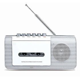 AM FM ラジオカセットテープレコーダー ST-RC01WH | 録音マイク内蔵で語学学習やカラオケの練習にも最適！