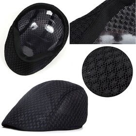 【ブラック】ハンチング 2個セット 帽子 メンズ おしゃれ メッシュ ハンチング帽 レディース