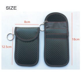 【2個セット】スマートキー リレーアタック 電波遮断ポーチ リレーアタック対策 グッズ キーケース