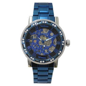 自動巻き腕時計 ATW037-BLBK 透かし彫りが美しいブ...