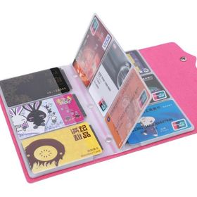 【イエロー】カードケース 大容量 108枚 収納 メンズ レディース カード入れ 名刺入れ