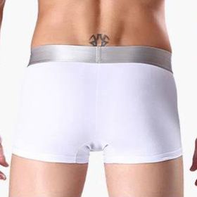 【ホワイトL】メンズ　ボクサーパンツ 下着 パンツ トランクス メンズパンツ
