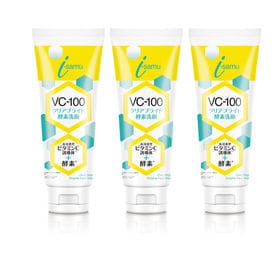 【3本セット】VC－100 クリアブライト酵素洗顔　150g×3本 | 酵素の洗浄力と高浸透型ビタミンC誘導体の保湿力
