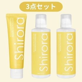 【レモンミント】Shirora（シローラ）マウスウォッシュ2本＋歯みがき粉1本セット | ふわりと香る、かわいい吐息。爽やかな香りで起床後すっきり、レモンミントの香り。