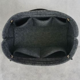 【ピンク・S】バッグインバッグ フェルト インナーバッグ 収納 ポーチ