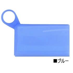 【ブルー】マスクケース 折りたたみ マスク用 シリコン 収納...