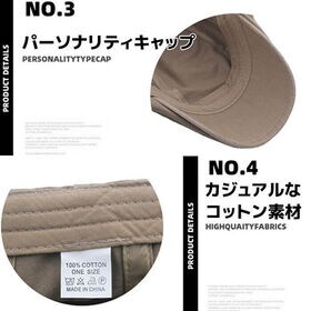 【グレー】ハンチング 帽子 メンズ おしゃれ 綿 コットン ゴルフ帽子 レディース おしゃれ
