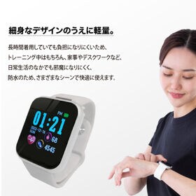【ピンク】防水仕様スマートウォッチ