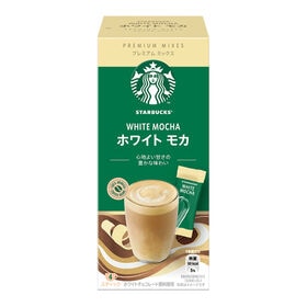 【4袋×6箱】STARBUCKS スターバックス ネスレ プレミアム ミックス【ホワイト モカ】 | コーヒーとミルクにホワイトチョコの風味を組み合わせ、やわらかな泡がのった心地よい甘さ。