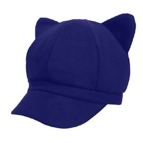 【ダークネイビー】猫耳 かわいい レディースキャスケット 帽...