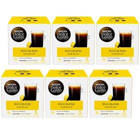【16個入×6箱】ネスカフェ ドルチェグスト 専用カプセル【リッチブレンド】 | 深いコクとキレのある味わい。芳醇なコーヒーの香りを凝縮した一杯。