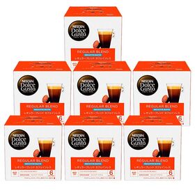 【16個入×7箱】ネスカフェ ドルチェグスト 専用カプセル レギュラーブレンド【カフェインレス】 | シルクのようになめらかなクレマは、カフェインレスコーヒーとしても自信の一杯に！