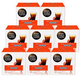 【16個入×8箱】ネスカフェ ドルチェグスト 専用カプセル レギュラーブレンド【カフェインレス】 | シルクのようになめらかなクレマは、カフェインレスコーヒーとしても自信の一杯に！
