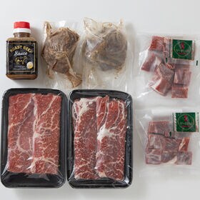 【3種+ソース付計1130g】大阪 「Teppan×Wine堀」 アンガス牛セット