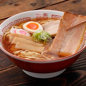 【6食分】福島 「河京」 喜多方ラーメンこだわり具材ギフト | モチモチ食感とつるっとした喉越しが特徴の麺があっさりとした醤油スープと相性抜群です。