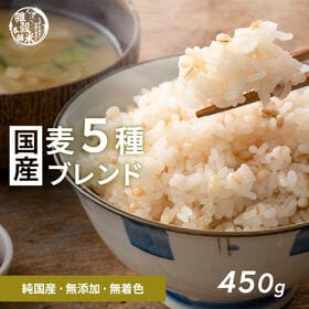 【450g(450g×1袋)】国産麦5種 (雑穀米・チャック...