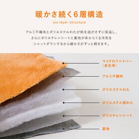 【ブラウン】極厚 6層ラグ 200×240cm