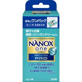 NANOX one PRO ワンパック （10g×6入） ×64点セット | ニオイ、汚れ、衣類の色変化を1本で全部断つ高濃度コンプリートジェル。洗浄・消臭力を実現!