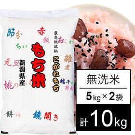 【計10kg/5kgx2袋】令和5年産 もち米 新潟県産 こがねもち 無洗米 | 越後の高級もち米