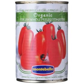 モンテベッロ 有機 ホールトマト 缶 400g x24