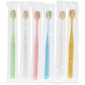 【計24本】幅広先細ハブラシ ふつう 6本パック ×4点セット