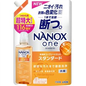 NANOX one スタンダード つめかえ用超特大 1160g×6点セット | ニオイ、汚れ、衣類の色変化を1本で全部断つ高濃度コンプリートジェル。