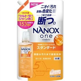 NANOX one スタンダード つめかえ用ウルトラジャンボ 1530g×6点セット | ニオイ、汚れ、衣類の色変化を1本で全部断つ高濃度コンプリートジェル。