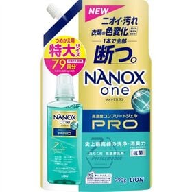 NANOX one PRO つめかえ用特大 790g×12点セット | ニオイ、汚れ、衣類の色変化を1本で全部断つ高濃度コンプリートジェル。