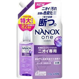 NANOX one ニオイ専用 つめかえ用特大 820g×12点セット | ニオイ、汚れ、衣類の色変化を1本で全部断つ高濃度コンプリートジェル。