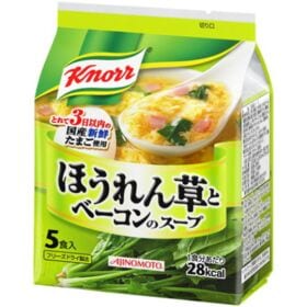 味の素 クノール ほうれん草とベーコン 5食 袋 33g x10