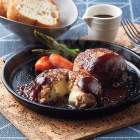 宮崎県産合挽き肉のチーズ入り生ハンバーグ