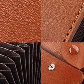 【キャメル】 アコーディオンカードケース レディース メンズ じゃばら カード