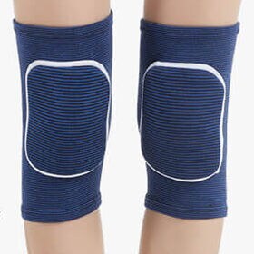 【ネイビー×ホワイト・XS】膝パッド 膝サポーター ひざパッド 1組 ひざサポーター | 膝の負担を和らげてくれる