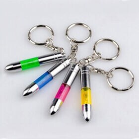 【3個／カラーランダム】静電気除去機能付キーホルダー