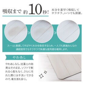 ソフトタイプ珪藻土　バスマットやわあし
