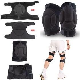 【M】膝 サポーター 膝パッド ひざパッド 2枚セット 膝当て 作業用 ひざあて スポーツ