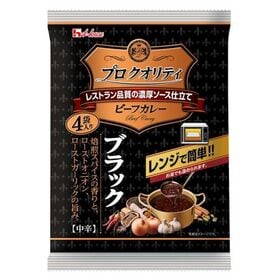 ハウス プロクオリティビーフカレーブラック 135gx4 x6